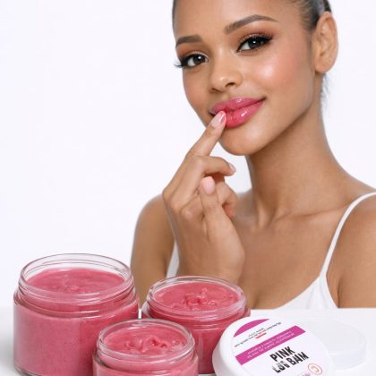 Pink lips balm